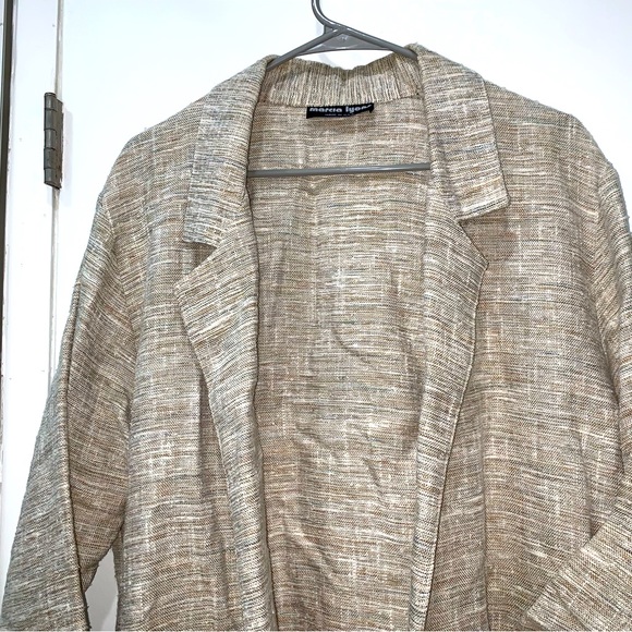 Light weight cream/ mixed color sweater/ cardigan size M/L - Picture 7 of 11